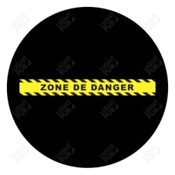 Visual for projection strip light zebras Danger zone