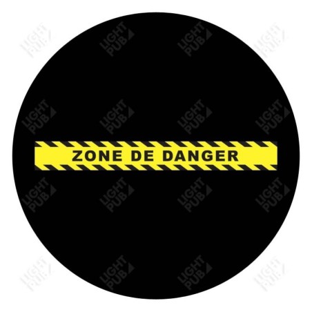 Visuale per la striscia di proiezione luce zebrata Zona di pericolo