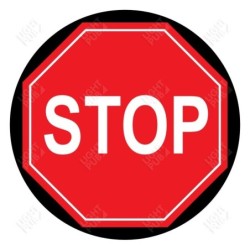 Visivo per proiezione su segnale di Stop illuminato