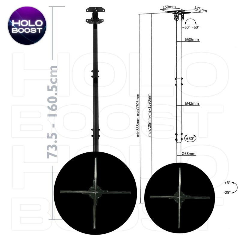 Supporto a soffitto HOLOBOOST