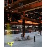 Warning light overhead crane handling